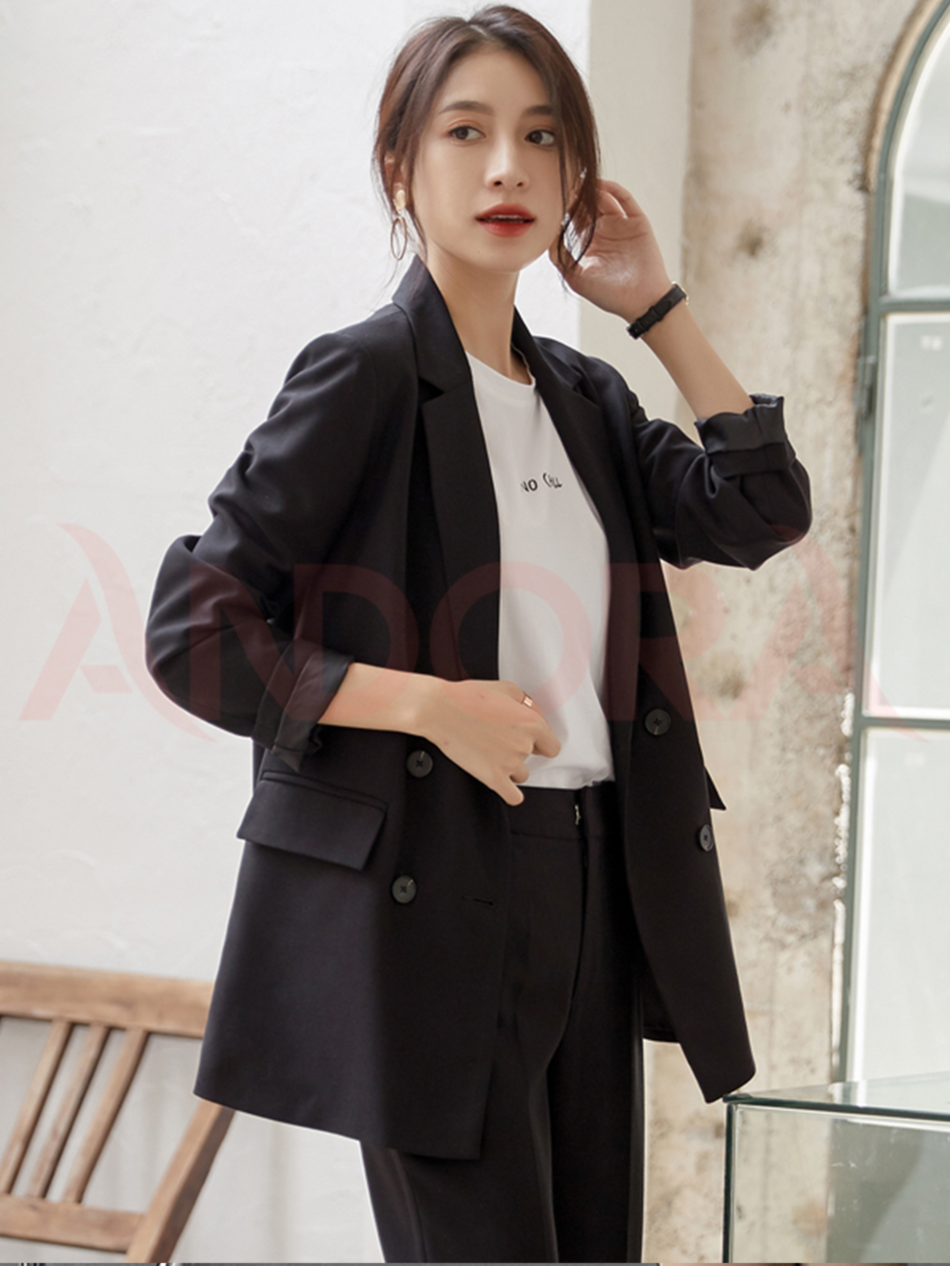 Áo blazer nữ tay dài phong cách công sở Hàn Quốc - A0108T - Ảnh 2
